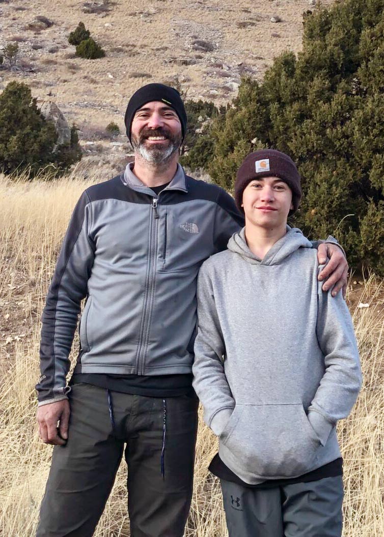 Brad and his son Elion from Millikan Plumbing and Boilers, a locally owned plumbing and boiler service company in North Idaho.