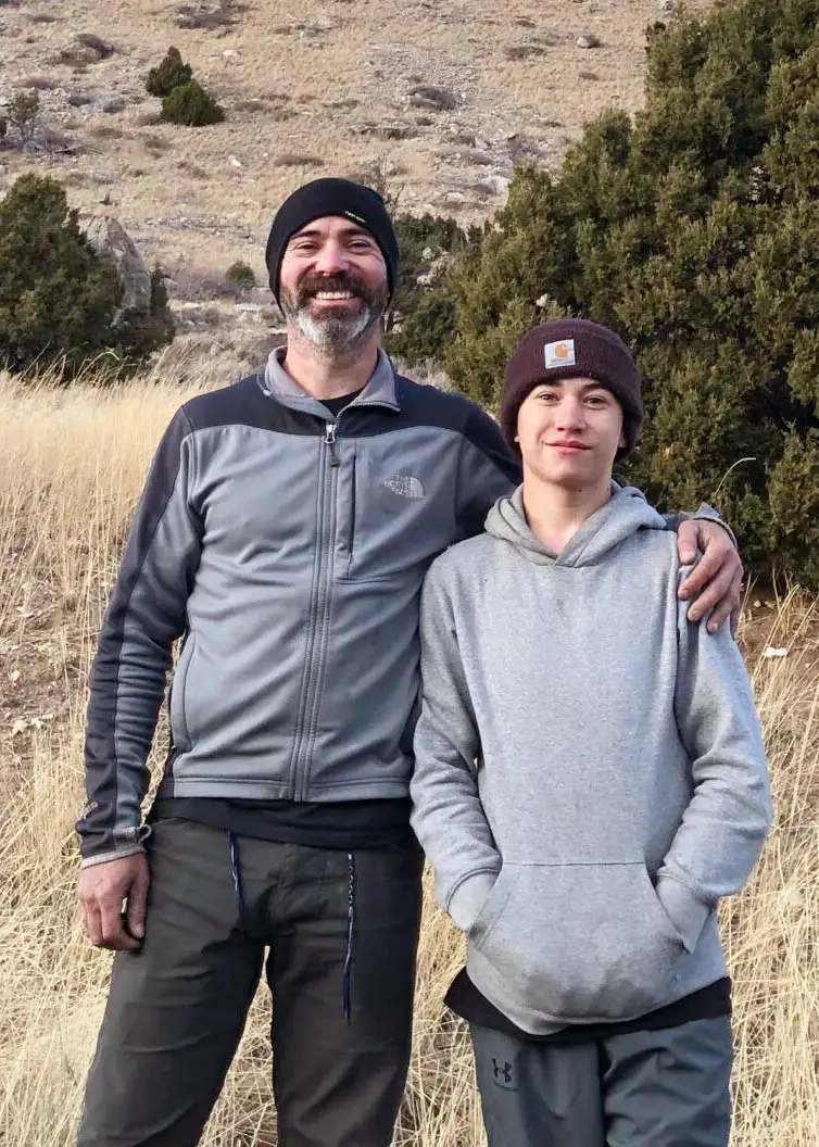 Brad and his son Elion from Millikan Plumbing and Boilers, a locally owned plumbing and boiler service company in North Idaho.
